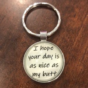 Funny Butt Keychain